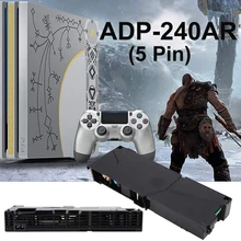 PS4 блок питания, Сменные запасные части, ADP-240AR, 5 Pin для sony Playstation 4 серии 1001, аксессуары для консоли