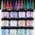 1Set Nail Extension Builder&Dipping &Sculpture POWDER 12 Цветов 3In1 Смешанный Хамелеон Чешуйчатый Резной ПОРОШОК Для маникюра Nail Art