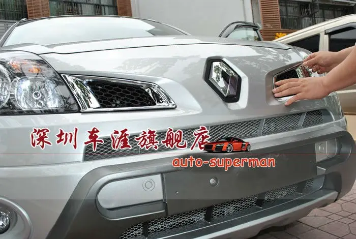 Хромированная передняя решетка Вокруг обшивки для RENAULT KOLEOS 2008 2009 2010
