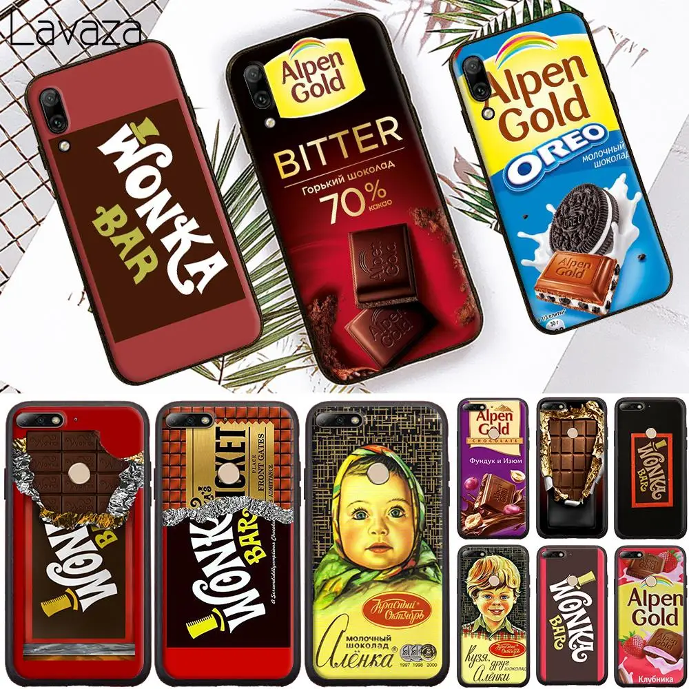 Cute Alenka Bar Wonka Chocolate Soft Case for Huawei Honor 6A 7A 8A 20 Pro 7C 8C 7 8X 8 9 10 lite 20S Note10 View Cover |
