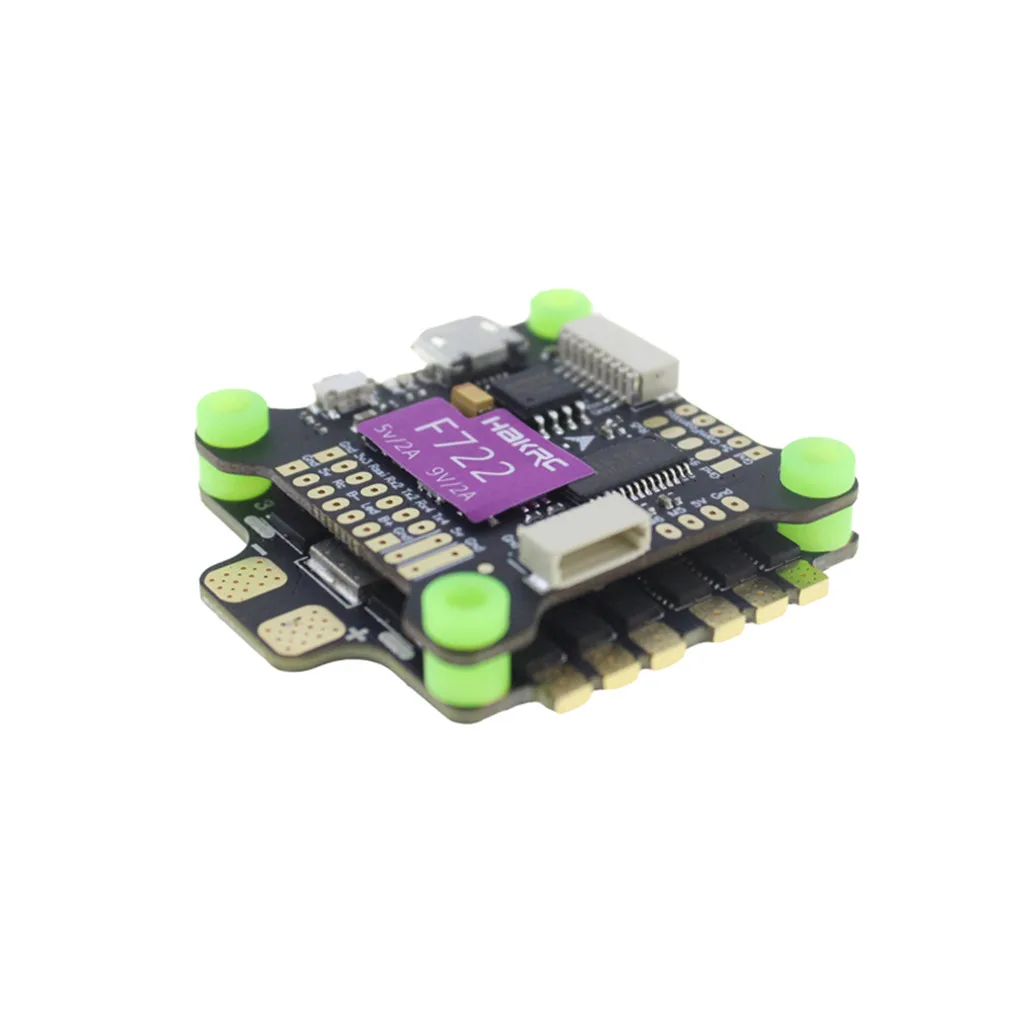 HAKRC Flytower F722 BEC 5 V/2A 9 V/2A Контроллер полета и 50A 3-6S ESC для радиоуправляемого дрона компоненты очень плотные