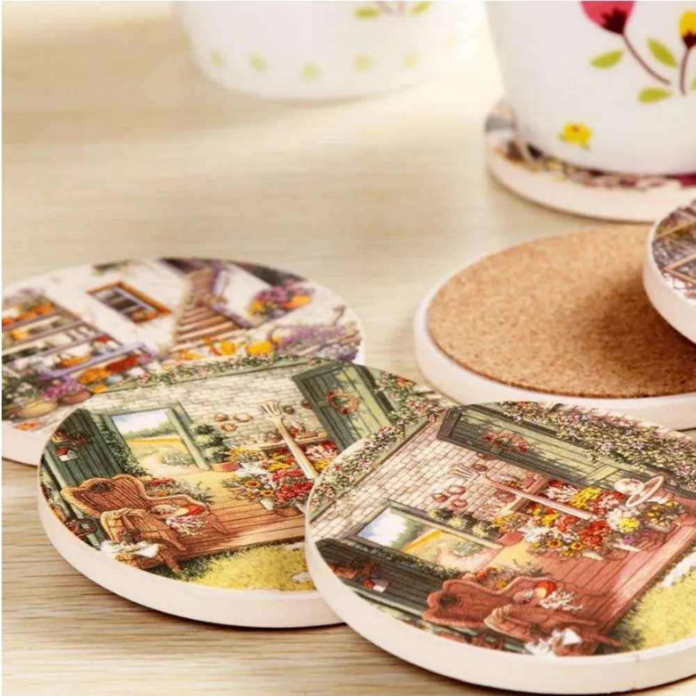 Sexangle Cork Sheet Corkboard Self Sticky For Cup Mat, Coaster, Insulation Mat, Pot Holder, Heat Pad, Heat-Proof Mat