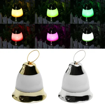 

1pair Door Home Decor Outdoor Window Music Bell Party Christmas Light Prop Festival RGB LED Bright Holiday Voice Control Hanging