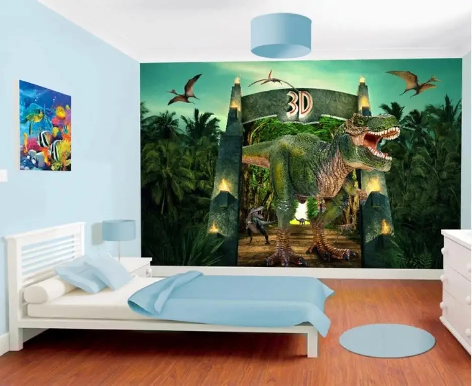 Пользовательская фотография 3d настенная бумага для гостиной Парк Юрского