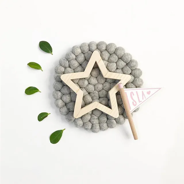 Északi Fa Hold/Csillag/Szív/Repülőgép/Pillangó Kialakítású Fali Matricák Clapboard Dekoráció Szilárd Fenyő Gyermek Díszek Karácsonyi Ajándék - Image 5