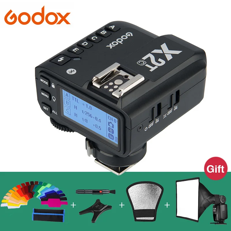 Godox X2 X2T C N S F O ttl 1/8000s HSS Беспроводной триггер для вспышки цифровой зеркальной