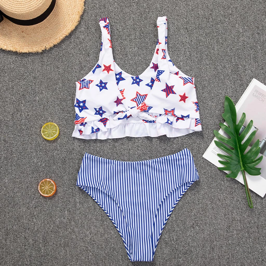 plus size high rise bikini