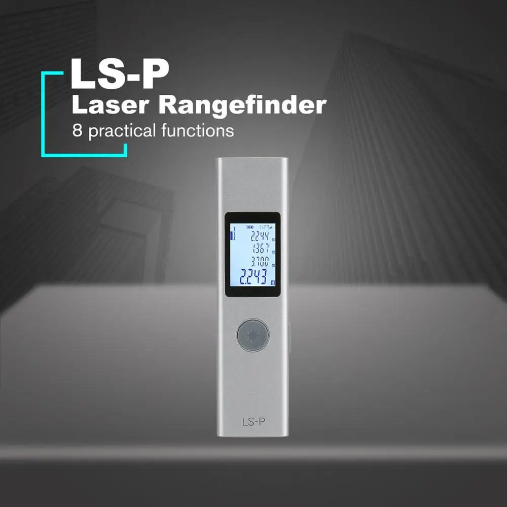 

LS-P Laser Rangefinder Handheld Distance Meter Electronic Laser Measure Distance Instrument USB Charging Digital Rangefinder