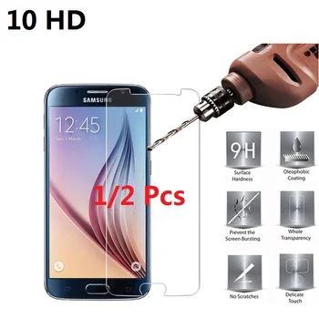 

9H Tempered Glass For Samsung Galaxy S4 S5 Mini S6 S7 Note 3 5 Xcover 3 4 4s Screen Protector Glass Film Clear Screen Film Foil