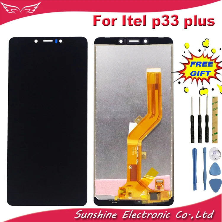 

LCD Display For Itel P33 Plus LCD Display Screen with Touch Sensor Panel Complete For itel P33 + LCD Assembly
