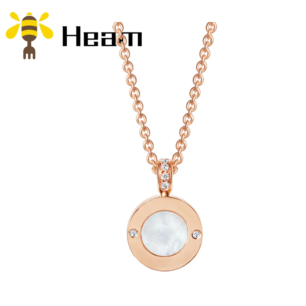 Heam,, высокое качество, Стерлинговое Серебро 925 пробы, болгарийское ожерелье для женщин, Круглая Керамическая форма, модное ювелирное изделие, подарок для пары - Окраска металла: style 3
