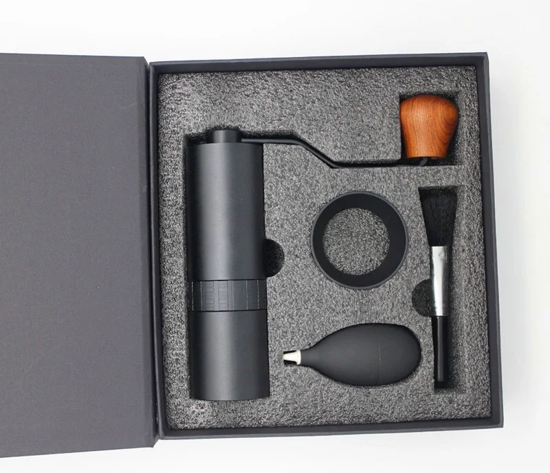 H26230620f4914f9c9fca24aa8d25f9a4a Manual Coffee Grinder With High Nitrogen Steel Grinding Core Portable Hand Grind Burr Mill Coffee Machine Accessories