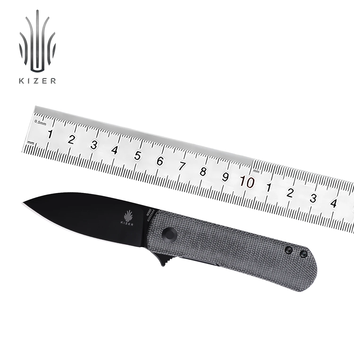 Нож для выживания Kizer Yorkie Ki3525A4 новинка 2021 черный стальной клинок с ручкой из