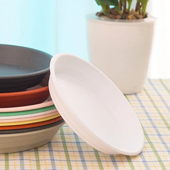 

3pcs PP Flower Pot Indoor Outdoor Easy Clean Round Garden Supplies Reusable Succulent Plant Saucer Drip Tray Waterproof Balcony