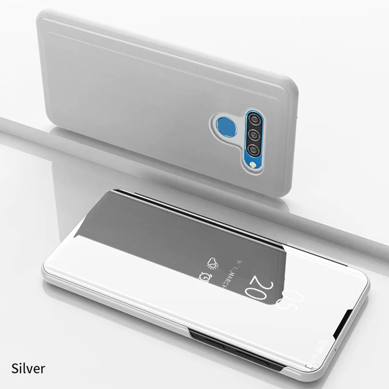 K50 флип-зеркальный корпус для LG K50 чехол умный магнетизм прозрачный чехол-подставка с окошками задняя крышка для телефона чехол для LG K 50 50k чехол Coque