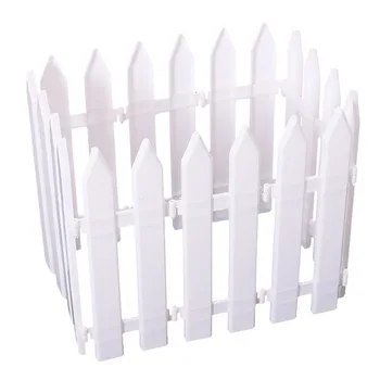 

20pcs Pastoral Decoration Tree Fence Anti-UV Home Ornaments Plastic White Christmas