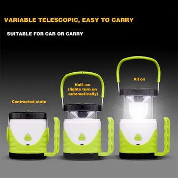

Mayitr LED Lantern Camping Light Brightness Camping Lamp Rechargeable Stretchable Camping Tent Light Emergency Pony Lantern