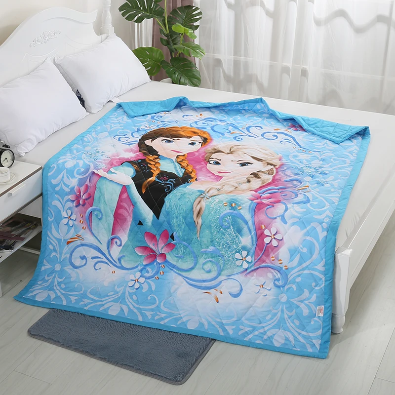 Disney Frozen Эльза Анна Принцесса Mc королева Человек паук София летнее тонкое одеяло
