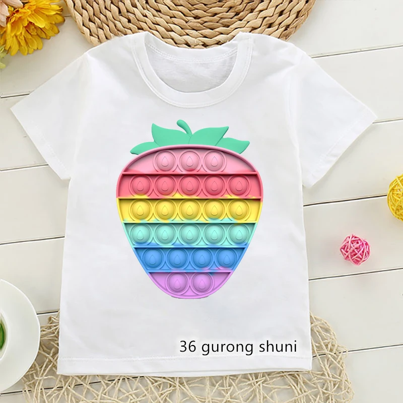 

Funny Rainbow Carrot pineapple vegetable T Shirt Fidget Toys Tshirt T-Shrit Boys Girls Kids Clothes HarajukuTops