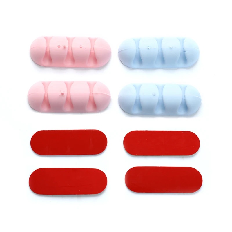 2PCS Silica gel  shelf rack Color Cable Winder Organizer Storage  Winder Cable Collector Tool Holder Headset Wire Wrap Cable Cor