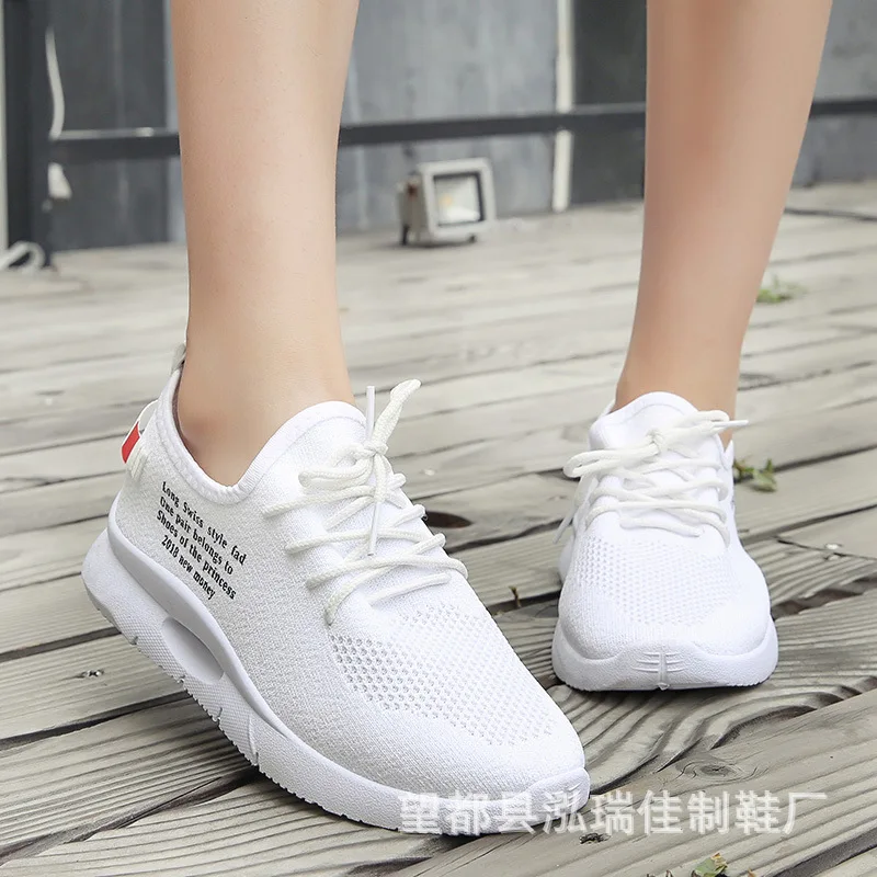 

Creative New Style Athletic Shoes Children Casual Running Breathable Women's Mesh Shoes Flat Mesh Students Fashion Shoes