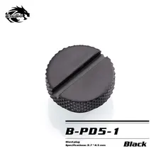 

Bykski G1/4 " Hand Tighten Water Stop Water Cooling System Sealing Lock Computer Accessories Fitting Use A Coin To Tightening