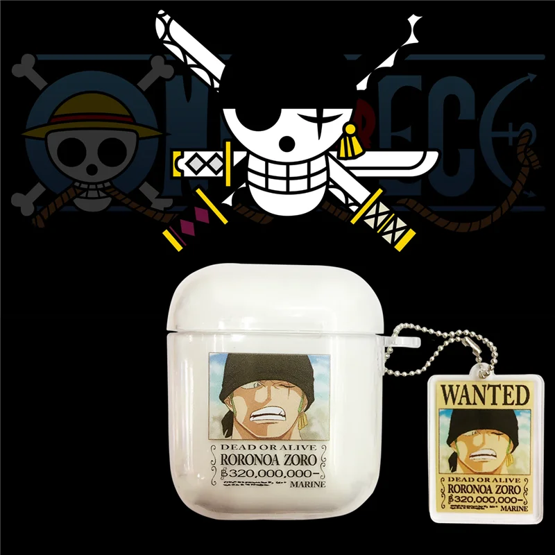 Япония аниме мультфильм one piece Luffy Choppe беспроводной Bluetooth гарнитура Мягкий чехол Чехол для Apple AirPods 1 2 Забавный защитный чехол