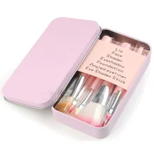 7 шт. Кисти для макияжа Набор железная коробка изысканный набор кистей для макияжа для теней для век рассыпчатая пудра инструменты для красоты