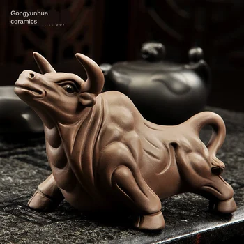 

Clay Tea Ornaments Golden Toad Pixiu Cattle Clay Crafts Water Spouting Tea SetTea Ornaments Tea Ceremony Accessories Clay TeaPet