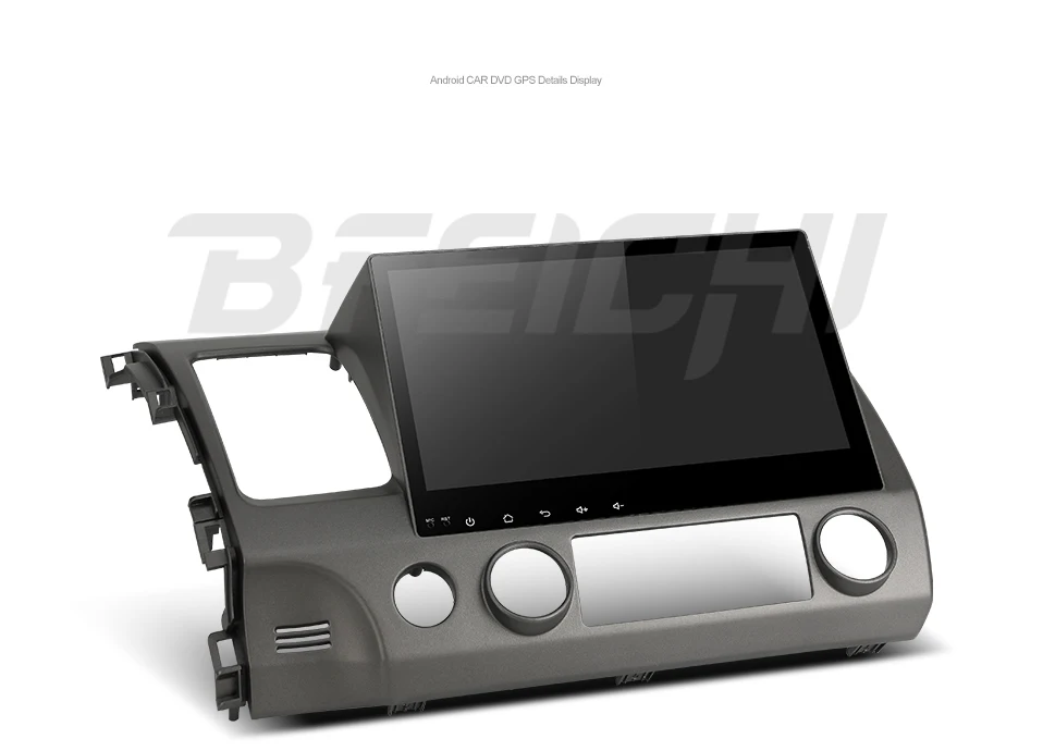 Cheap android 9.0 PX30 car dvd gps player for honda civic 2006-2011 with radio gps navigation support mirror link steering wheel 17