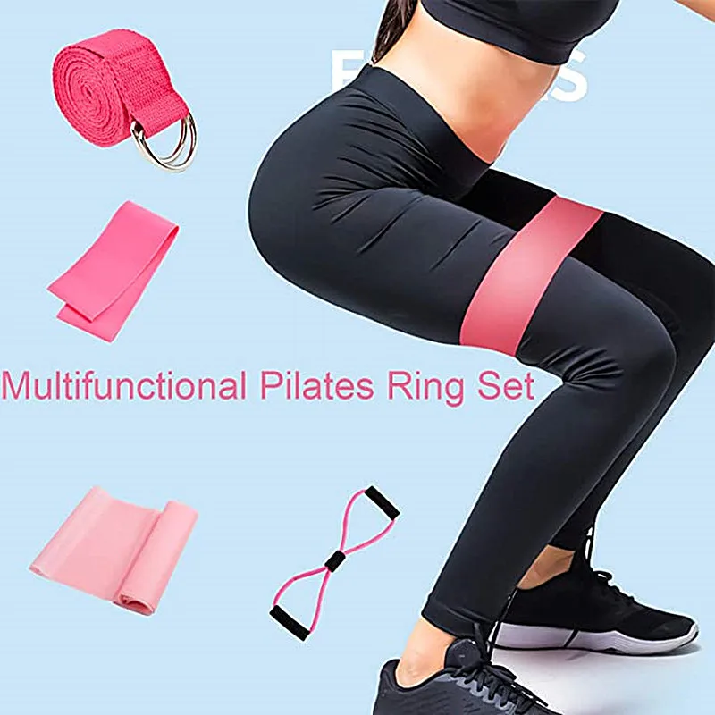 1/5Pcs Magic Ring for Sports Home Fitness Yoga Circle Leg Arm Muscle Trainer Pilates Circle Exercise Workout Gym Bodybuilding