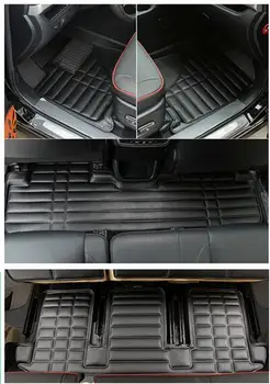

High quality mats! Special car floor mats for Toyota Highlander 7 seats 2019 waterproof durable carpets for Highlander 2018-2014