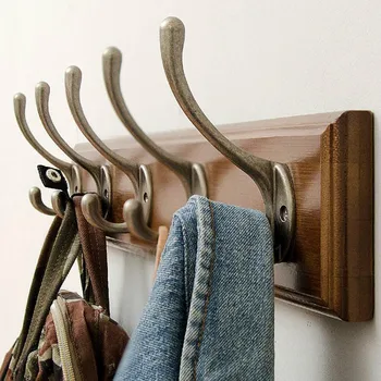 

Clothes hook wall hanging wall door clothes hook hanger wall rack creative hanger row hook coat hook
