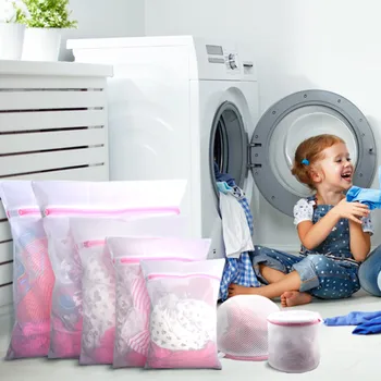 

7 different sizes Mesh Laundry Bags for Delicates with Premium Zipper, Travel Storage Bag For delicates Protective Net for Cloth
