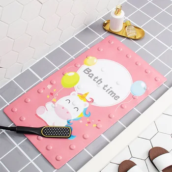 

Bath Mat Bathroom Carpet Cartoon Bathroom Rug Children's Anti-slip Mat Household Toilet Floor Mat Non-slip Mat with Suction Cup