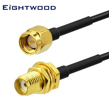 

Eightwood SMA Extension Cable RG174 2m SMA Female to Male for 4G WiFi Antenna Hotspot Booster Router Repeater Amplifier Modem