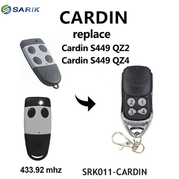 

Cardin S449 433mhz remote control garage door opener QZ2 QZ4 handheld transmitter 433.92mhz rolling code for gate command