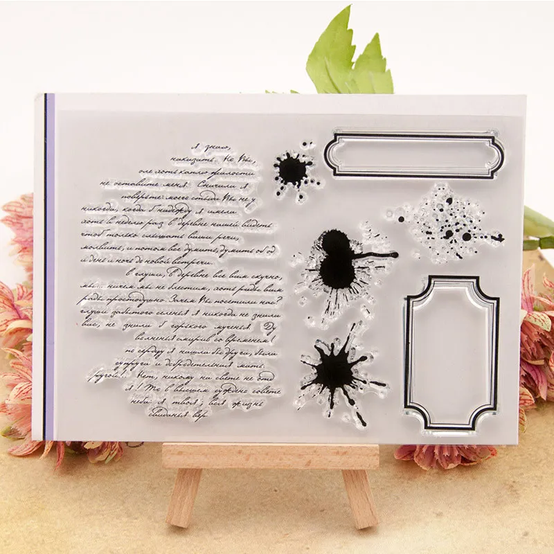 

Handmade DIY Scrapbooking TPR Text Ink Bookmark Clear Stamps 11*15.5cm Transparent Card Making Decorative Photo Album Decor