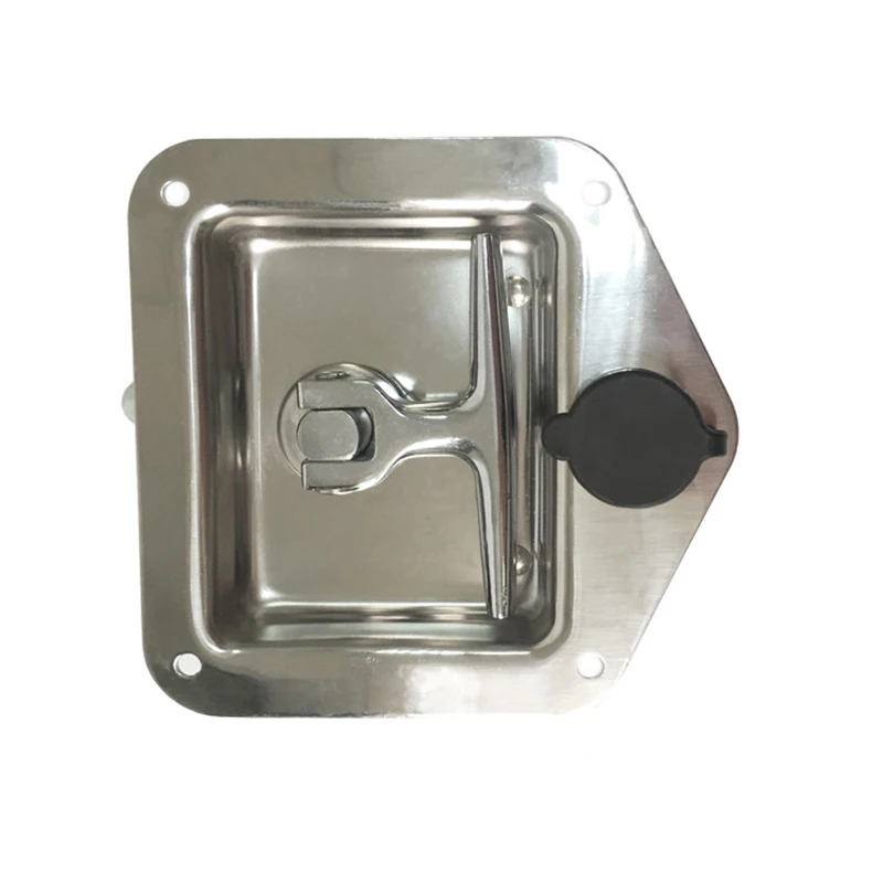 Stainless Steel Car Folding T-Shaped Handle Lock Trailer Plane RV Caravan Truck Engineering Vehicles Latch Toolbox Knob Locks