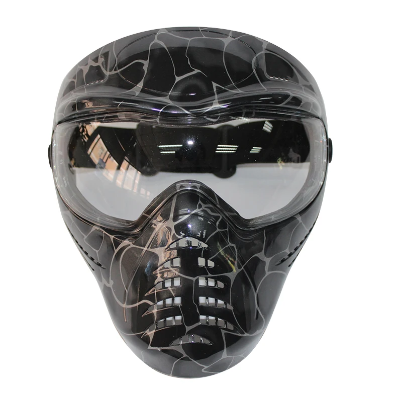2019 New Camo Tactical Full Face Protective Anti Fog Paintball Masks Cs