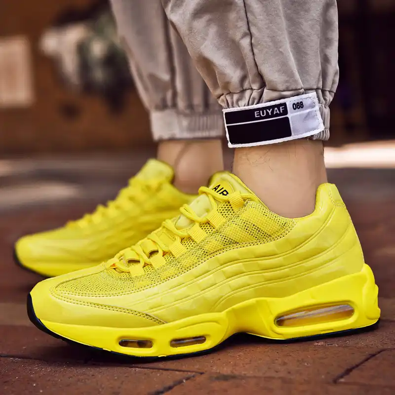 yellow green sneakers