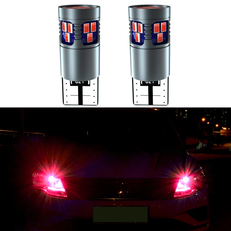 2 шт. W5W Led Canbus Белый Цвет желтый синий размеры 34–43 T10 168 194 лампы Габаритные огни