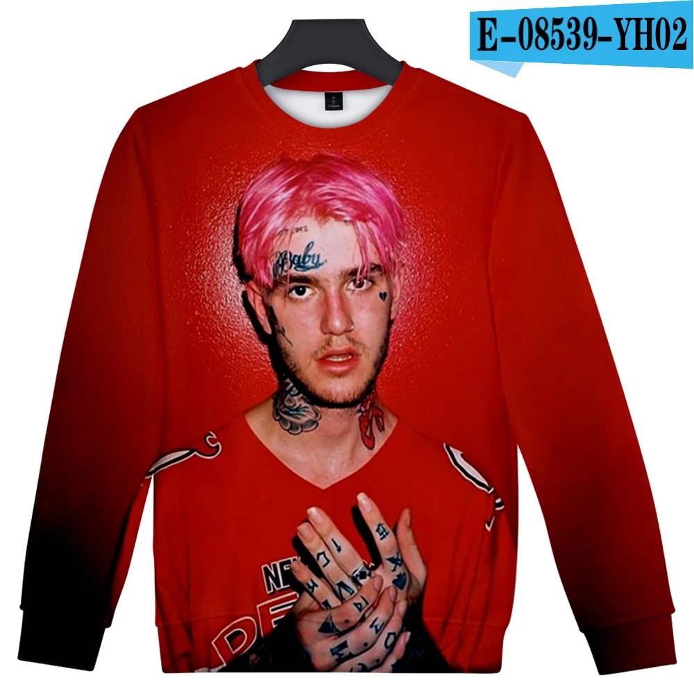 Новинка Lil Peep толстовка модная повседневная монолитная толстовка с круглым вырезом для мужчин/женщин зимний популярный пуловер в стиле Харадзюку уличная одежда - Цвет: 3D