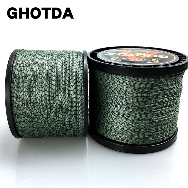 GHOTDA 300M 500M 1000M 8 Strands Camouflage PE Braided Fishing Line Hide in  the water Color Not Fade