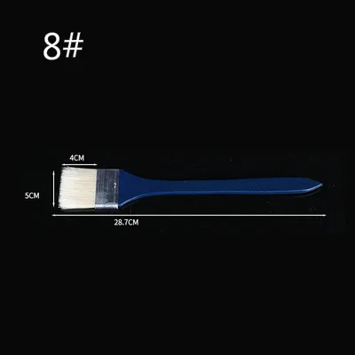 NO.8 12pcs Кисть для рисования из щетины 12 шт. масляная Акварельная вода порошок пропилен акрил разные размеры кисти для рисования школьные товары для творчества - Цвет: NO.8 12pcs