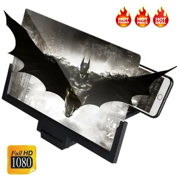 

14 Inch 3D Screen Video Magnifier Enlarger Portable Smartphone Foldable Amplifier HD Mobile Phone Screen Amplifier Stand