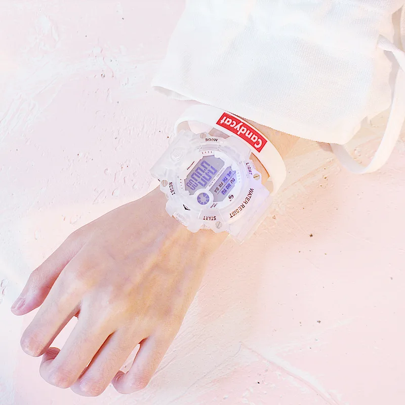 

Women Men Big Dial Watches Jelly Silicone Sports Watch Girls Boys Wristwatches Waterproof Digital Watch Gifts Couple Watches