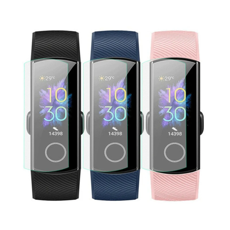 1/2/5 шт. полноэкранная защита для Huawei Honor Band 4 5 Защитная пленка Band4 Band5 мягкая не