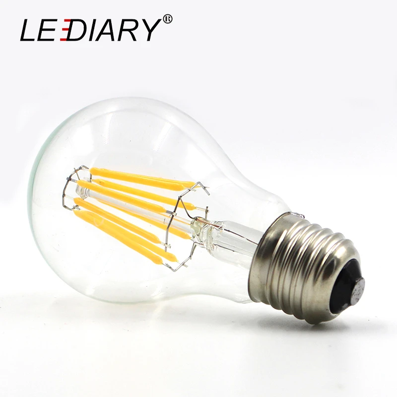 Lediary 5pcs Dimmable Retro E27 Led Filament Bulb Light Bombilla Led E27 220v 240v 2w 4w 6w 8w 12w A60 G45 E27 Edison Led Lampen E27 Led Filament Led E27bombillas Led E27 Aliexpress Led Lampen Retro