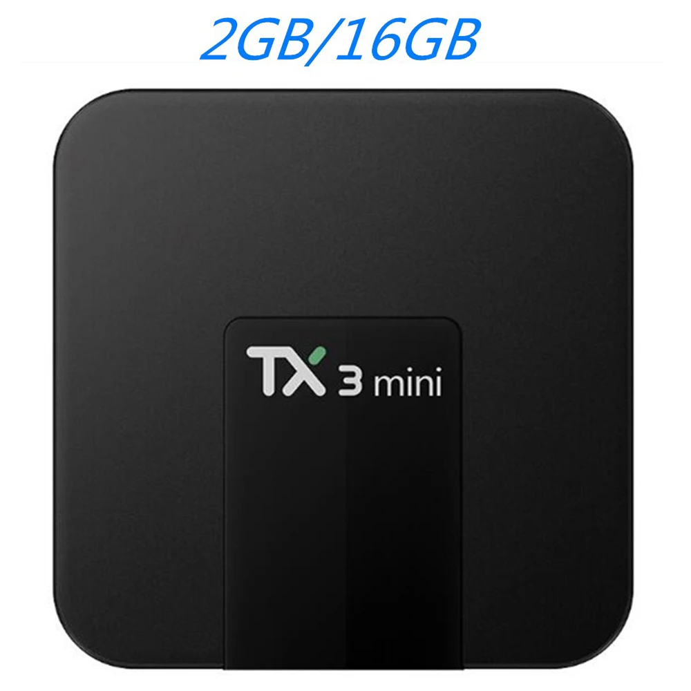 2GB 16GB TX3 Мини Android 7,1 ТВ приставка смарт 4K приставка медиаплеер Amlogic S905W 2 Гб 16 Гб 2,4G Wifi Google Play Store TX3Mini ТВ приставка - Цвет: 2GB 16GB